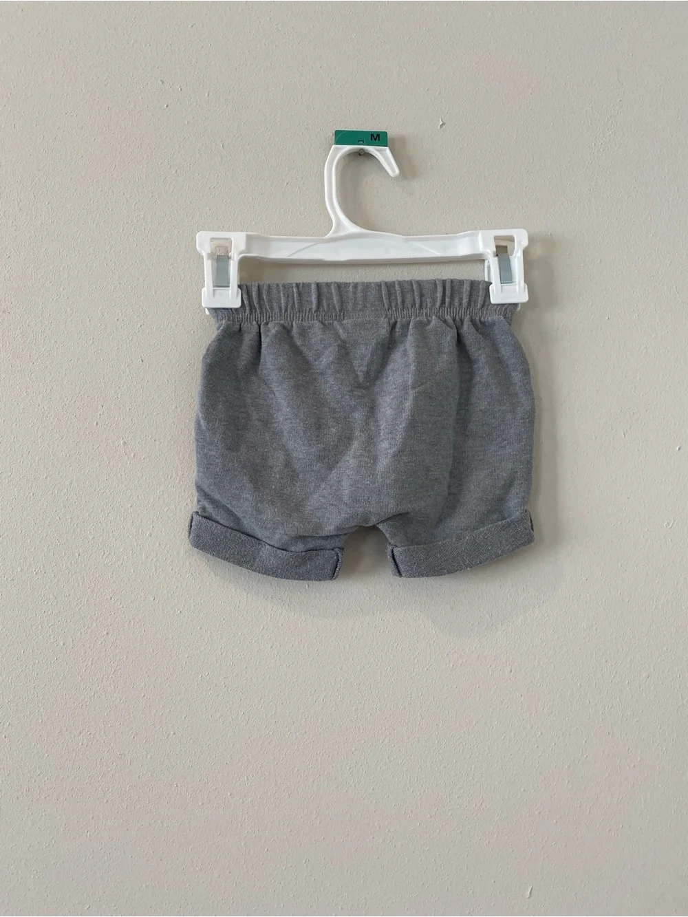 Lot Of 2 Cat and Jack Shorts 0-3 Months, 3-6 Months Gray Drawstring Baby Boy